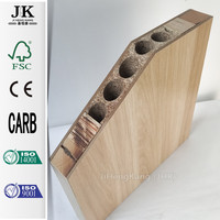 Porte en bois traditionnelle à battants JHK-FC02, imperméable, pour l'intérieur des écoles, avec matériau MDF et style antique à plat