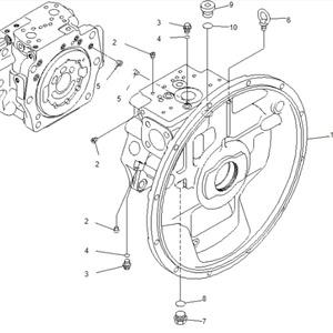 Belparts Excavator Main <b>Pump</b> PC300-8 Hydraulic Main <b>Pump</b> 708-2G-00700 708-2G-00150 for komatsu - Product Image 2