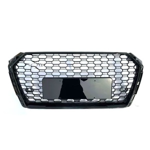 Parrilla Delantera de Alta Calidad para Auto <span class=keywords><strong>A4</strong></span> S4, Diseño de Panal de Abeja, Color Negro Brillante, Fibra de Carbono, para <span class=keywords><strong>Audi</strong></span> <span class=keywords><strong>A4</strong></span> S4 B9 2017 2018 <span class=keywords><strong>2019</strong></span> - Product Image 1
