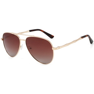 Gafas de Sol de Piloto Unisex, Montura Plateada, Lentes Degradadas, 100% Protección UV, Estilo para Exteriores para Adultos - Product Image 4