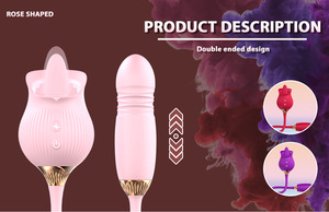 Vibrador rosa, vibrador para lamer la lengua, Juguetes sexuales para mujeres adultas con punto G, estimulador de clítoris, juguetes para pezones - Product Image 2