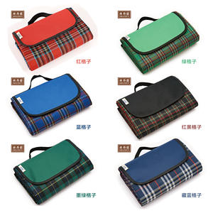 เสื่อปิกนิกซิลดันเม็งสีน้ำเงินลายตารางหมากรุก 27x19 ซม. ผ้าอ็อกซ์ฟอร์ดกันความชื้นเสื่อตั้งแคมป์กลางแจ้ง - Product Image 2