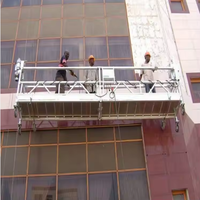 Nacelle suspendue ZLP800 de 7,5 m de long en acier et alliage d'aluminium pour l'installation de murs rideaux