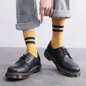 Chaude nouvelle mode femmes plate-forme bottes bout rond grande taille en <span class=keywords><strong>cuir</strong></span> véritable femmes chaussures dames chaussures plates Style collège - Product Image 6