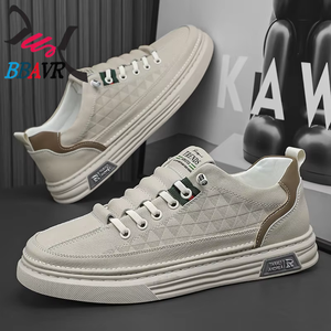 Zapatillas Deportivas Transpirables de PU para Hombre, Diseño Plano, Color Negro, Novedad 2025 - Product Image 6