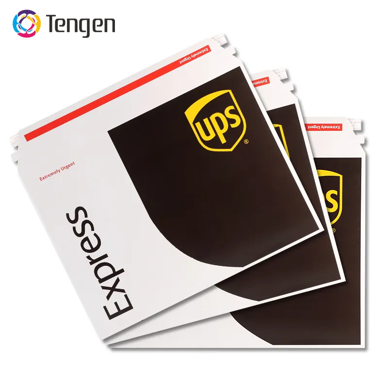 Tengen 새로운 스타일 판지 종이 편지 포장 문서 봉투 ups에 대 한 첨부 된 가방