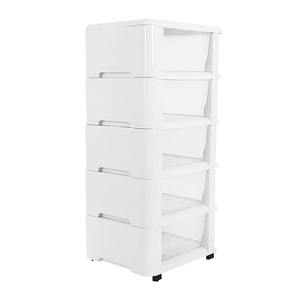 Merryart 2023 Household 5 drawer storage organizer plastic storage cabinet Kid Clothes Plastics Storage Cabinet Drawers