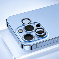 Protection d'objectif d'appareil photo en verre trempé anti-explosion ultra-claire dureté 9H 3D Radian pour iPhone 15 Pro Max
