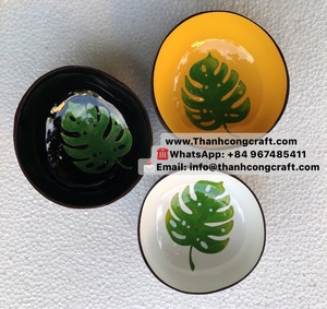 Đồ thủ công mỹ nghệ Việt Nam - Bát dừa khảm vỏ sò từ Thanh Cong <span class=keywords><strong>Lacquer</strong></span> - Product Image 3