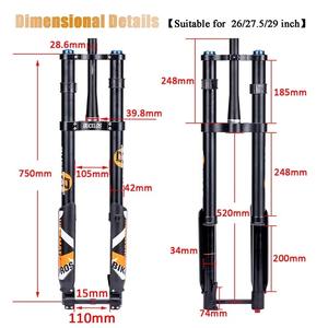 Bucklos 29 MTB Air <span class=keywords><strong>Fork</strong></span> 180mm เดินทาง <span class=keywords><strong>downhill</strong></span> จักรยานเสือภูเขาส้อม15*110mm ผ่านเพลา AM XC DH จักรยาน28.6mm - Product Image 2
