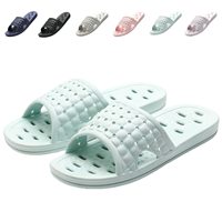Chaussons d'égouttage Chaussures de salle de bain Chaussures de douche PVC Chaussons légers à glissière