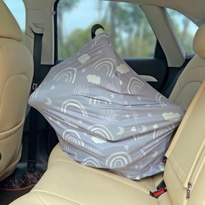 Fundas de asiento de coche color gris arcoíris para bebés, cubiertas para lactancia materna, bufanda para amamantar - Product Image 4
