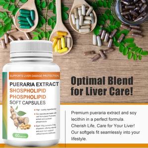 Ekstrak akar Puerarin kuzu lesitirus kapsul softgel pendukung hati suplemen untuk paparan kimia OEM ODM Formula kustom - Product Image 4