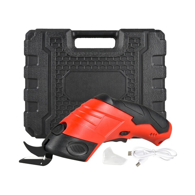 High Quality USB Type-C Rechargeable Cordless Electric Scissors 2000mAh Battery for Fabric Leather Cloth Carpet Cardboard