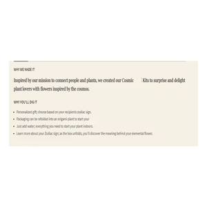 Kits cosmiques Pack cadeau intérieur maison jardin se connecter au <span class=keywords><strong>cosmos</strong></span> en faisant pousser une fleur signe du zodiaque conception de pays utilisation au sol - Product Image 6