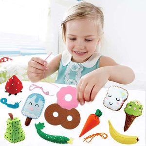 Professional Trending Pre Schoolers Diy Early Education Creativity <strong>Hobby</strong> Felt Mini Treats Kids Art <strong>Crafts</strong> Art Sewing Kit - Product Image 3