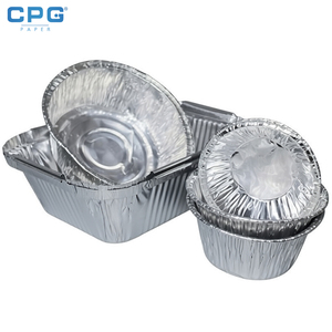 Barquette en aluminium robuste, grande et rectangulaire, avec couvercle en aluminium assorti, pour rôtissage et restauration - Product Image 1