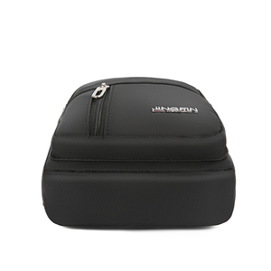 Túi đeo ngực thể thao nam thời trang mới, chất liệu PU, khóa kéo, chống nước, nhẹ, có lỗ cắm tai nghe, thích hợp đi bộ ngoài trời - Product Image 2