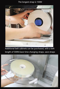 Machine à bander les articles de petite taille facile à utiliser, bande OPP, bande en papier kraft, machine à bander les billets de banque, machine à bander automatique de bureau, bande de papier en rouleau - Product Image 6