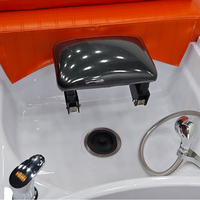 Douche à circulation d'eau orange Offre Spéciale Shampooing thaïlandais Spa Bed Plumbed