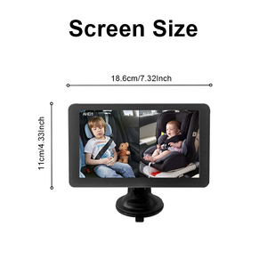 Moniteur de voiture pour bébé 7 pouces 2 canaux avec vision nocturne double canal en forme d'astronaute YB-700CA-AST 7 pouces - Product Image 5