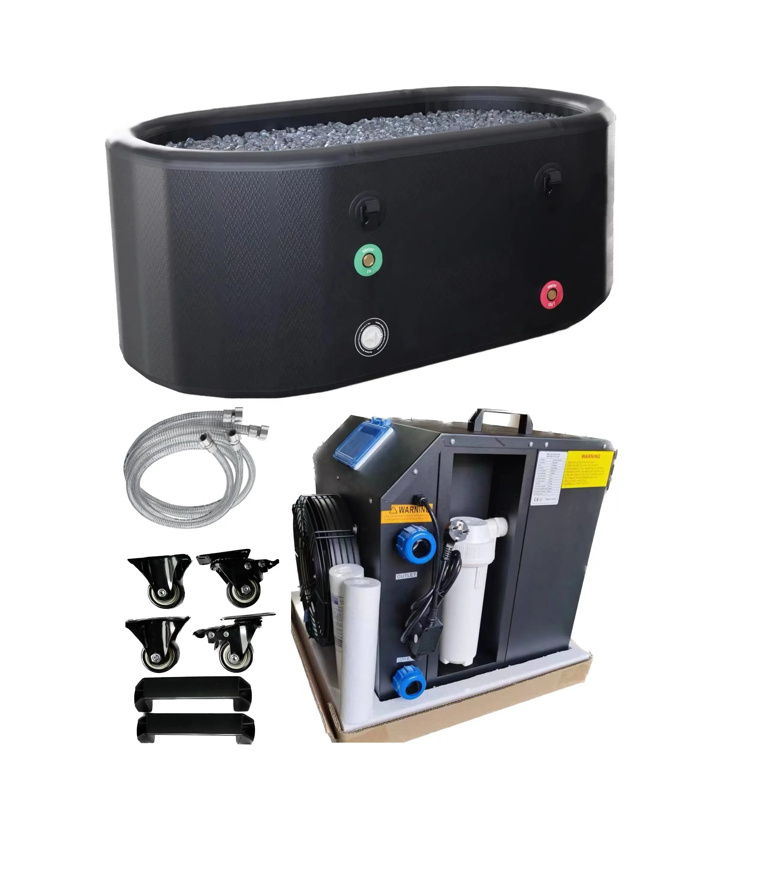 Refrigeratore d'acqua portatile di recupero dell'atleta della macchina di raffreddamento dei bagni di ghiaccio con UV