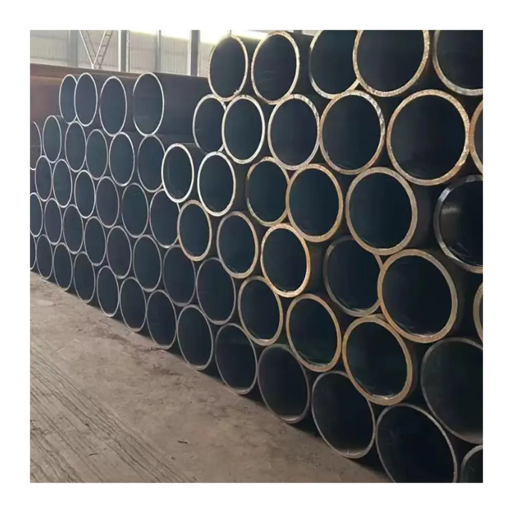 Pipe for Construction Custom Size Welded Steel 10# 1020 1045 Carbon Steel Hot Rolled Black Round Erw Pipe 20 Inch 100 - 750 Mm