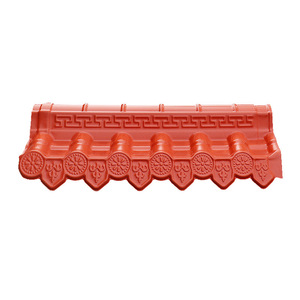 <b>PVC</b> Roof <b>Tile</b> 1050mm X 500mm Waterproof Chinese Style Building <b>Tile</b> - Product Image 4