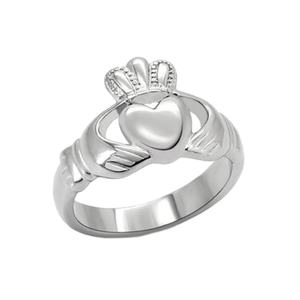 L'amour Fidélité L'amitié D'irlande Dames Réel 925 Sterling Argent <span class=keywords><strong>Claddagh</strong></span> - Product Image 1