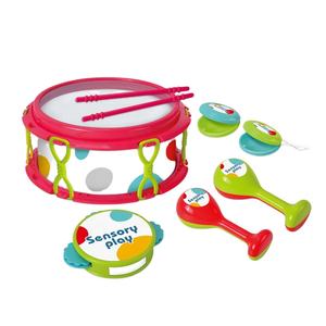 Meilleure vente bébé <span class=keywords><strong>Instrument</strong></span> de <span class=keywords><strong>musique</strong></span> jouets ensemble de batterie pour enfants en plastique sensoriel <span class=keywords><strong>musique</strong></span> Kits de batterie avec 6 pièces enfant cadeau - Product Image 1