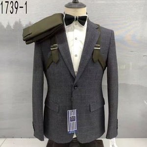2025 Modesto de alta calidad Premium hombre traje de negocios de manga larga Top pantalones conjunto de dos piezas trajes de boda para hombres <span class=keywords><strong>M153</strong></span> - Product Image 4