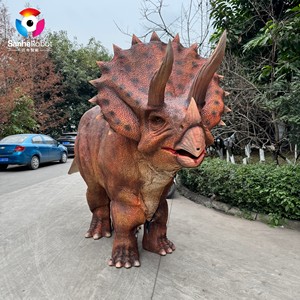 Costume de Triceratops réaliste de 6 m pour deux personnes, 4 pattes, costume de <span class=keywords><strong>dinosaure</strong></span> animatronique marchant, costumes de dinosaures mécaniques pour spectacle - Product Image 5
