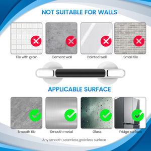 <span class=keywords><strong>Maniglia</strong></span> di Sicurezza OEM <span class=keywords><strong>per</strong></span> Vasche da Bagno - Corrimano <span class=keywords><strong>per</strong></span> <span class=keywords><strong>Doccia</strong></span> <span class=keywords><strong>per</strong></span> Anziani e Persone con Mobilità Ridotta, Barra di Supporto da Bagno con <span class=keywords><strong>Ventosa</strong></span> da 12 Pollici, Nera - Product Image 5