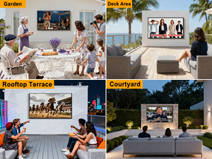 ทีวีกลางแจ้ง 4K UHD ขนาด 55 นิ้ว/65 นิ้ว พร้อม <span class=keywords><strong>LG</strong></span> <span class=keywords><strong>WebOS</strong></span>, กันน้ำ IP65 ความสว่าง 2500nits สำหรับบาร์และสวนในบ้าน จัดส่งฟรี มีสินค้าในสหรัฐอเมริกา - Product Image 6