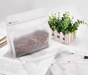 Sachets Doypack Kraft Marron et Blanc avec Fermeture Zip et Scellage Thermique pour Aliments (Café, Fruits Secs, Herbes), Friandises pour Animaux, Emballage Ciment et Sable - Product Image 1