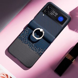 Funda Protectora para Teléfono Móvil con Anillo Magnético con Patrón de Fibra de Carbono para <span class=keywords><strong>Samsung</strong></span> <span class=keywords><strong>Z</strong></span> <span class=keywords><strong>Flip</strong></span> 7 6 5 4 <span class=keywords><strong>3</strong></span> Nueva Serie Rainbow PC - Product Image 6