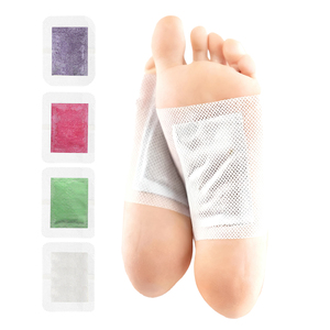 Patch pour les pieds Super <span class=keywords><strong>Detox</strong></span> avec thé vert absinthe lavande rose poudre amincissante à base de plantes sac d'échantillons gratuits avec ingrédient armoise - Product Image 6