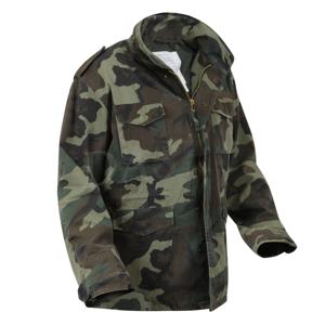 2024 vente en gros directe usine de haute qualité 100% lavage coton camouflage veste de terrain avec laiton lourd fermeture éclair Bomber veste - Product Image 2