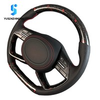 Volant en fibre de carbone forgé chauffant à fond plat personnalisé à 4 branches pour Hyundai Elantra N CN7 2021 2022 2023 2024 2025