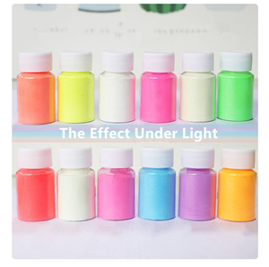 Poudre phosphorescente 12 <span class=keywords><strong>couleurs</strong></span>, teinture de résine époxy, poudre de Mica lumineuse, Pigment durable pour <span class=keywords><strong>l</strong></span>'art de la résine, artisanat de bricolage - Product Image 3