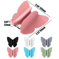 YDS Home Decor Lipstick Holder pour téléphone portable Back Lip Glaze Phone Case Silicone Holder Back Stick on for Lipsticks Organizing