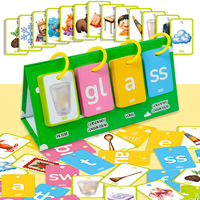 81 cartes d'apprentissage précoce pour enfants, cartes d'éveil pour apprendre l'anglais, combinaisons de lettres et de mots, jouet éducatif