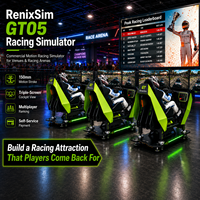 Simulateur de course immersif Renixsim avec retour de force G-Force, plateforme amortissante, arène de course GT, cockpit de simulation de course