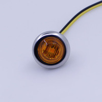 3/4 "rond LED feu de gabarit avant arrière feu de position latéral pour camion voiture Bus remorque Van caravane bateau