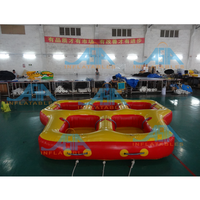 Bateau gonflable de voyage de donuts d'eau de 5 personnes pour le jeu de Sport aquatique