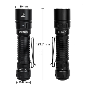 Sofirn 2025 Phong Cách Mới Sk1 Chiến Thuật Đèn Pin LED 1300Lumen Đèn Pin Tùy Chỉnh Sáng <span class=keywords><strong>Torch</strong></span> Ánh Sáng 18650 Pin - Product Image 2