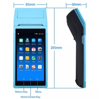 Machine de billetterie portative, appareil de Point de vente 3G 4G wi-fi Pos 5.5 pouces, imprimante de Terminal de Point de vente