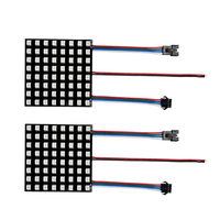 Panneau matriciel LED RGB programmable SK6812 64 pièces 5050 pour la décoration de fond de scène, les projets de repères de parcs d'attractions