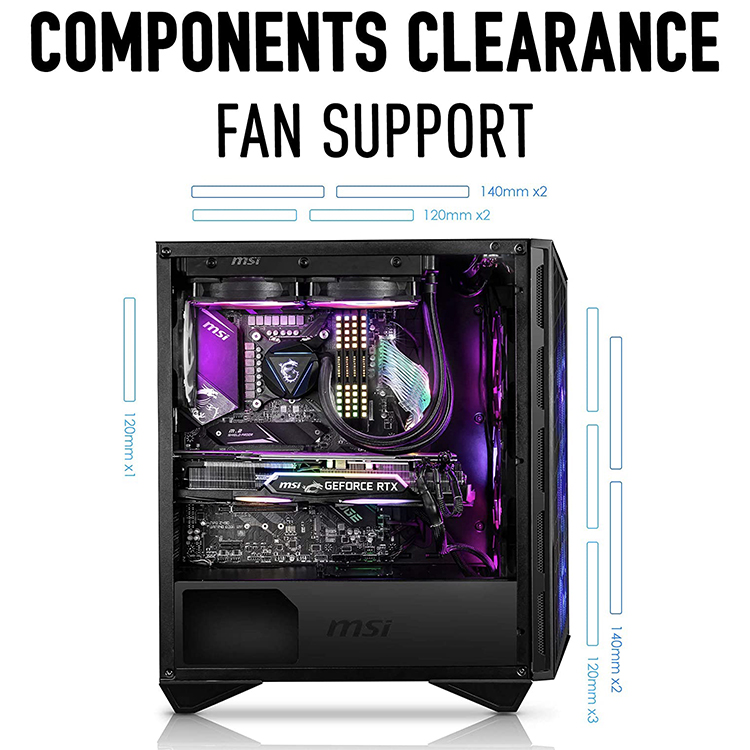 MSI PCケース MPG GUNGNIR 110R ミドルタワー CS8345 Amazon.com: MSI MPG GUNGNIR 110R - Premium Mid-Tower Gaming