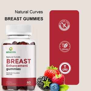 Gummies d'amélioration mammaire OEM/ODM avec extrait de palmier nain et de fenugrec pour femmes, complément alimentaire végétalien pour des seins plus volumineux - Product Image 2